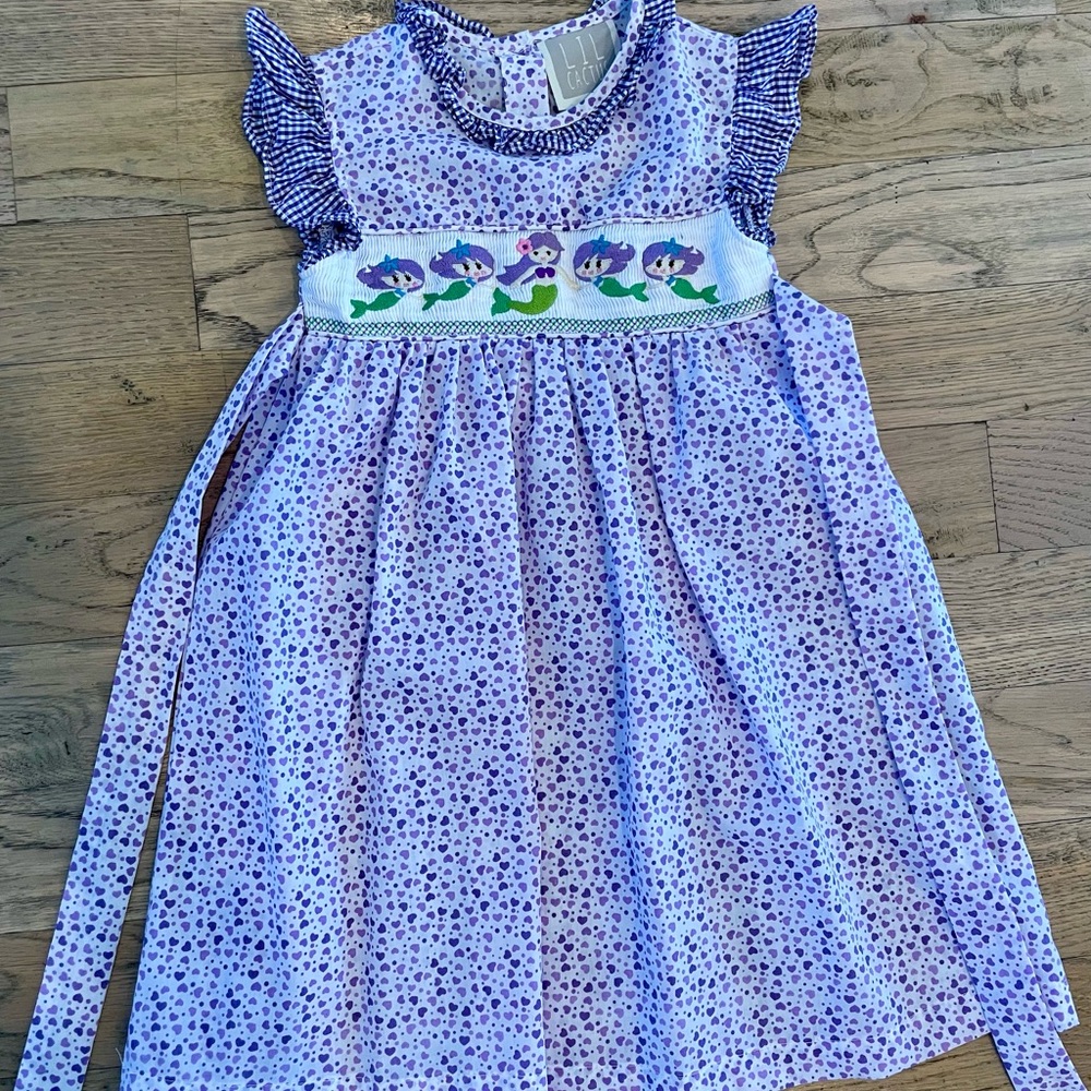 Cactus Kids Dress in Purple and Green